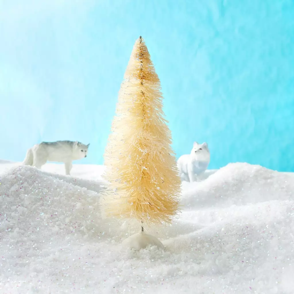 Brand new 😀 12 Pack: Mini Sisal Tree with Snow by Ashland® ✨ 4 Brand new 😀 12 Pack: Mini Sisal Tree with Snow by Ashland® ✨ - Image 2